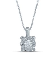 Collana Gazzola Gioielli Donna Solitario fanuk  4 GRIFFES 50/50 in Oro bianco Diamante 0.01 Ct PEOX9378C-NG - PEOX9378C-NG